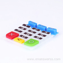 Custom silkscreen printing rubber silicone keyboard keypad